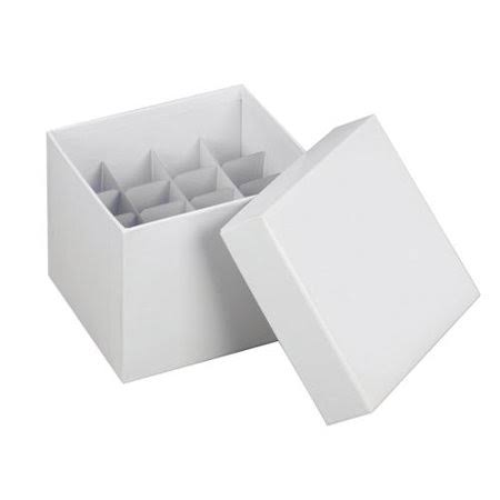 Cardboard Cryogenic Vial Boxes and Partitions, Size: One Size