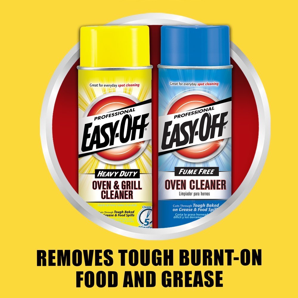 Easy-Off-74017 Professional Fume Free Max Oven Cleaner, Lemon 144 oz (6 Cans x 24 oz) Pack of 2