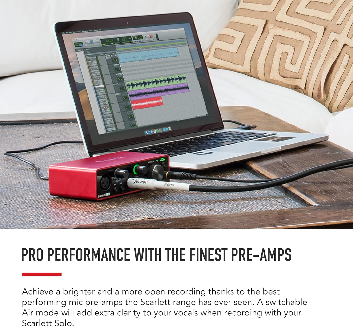 Rode PSA1 & Focusrite Scarlett Solo 3rd Gen USB Audio Interface, for the Guitarist, Vocalist, Podcaster or Producer — High-Fidelity, Studio Quality Recording, and All the Software You Need to Record