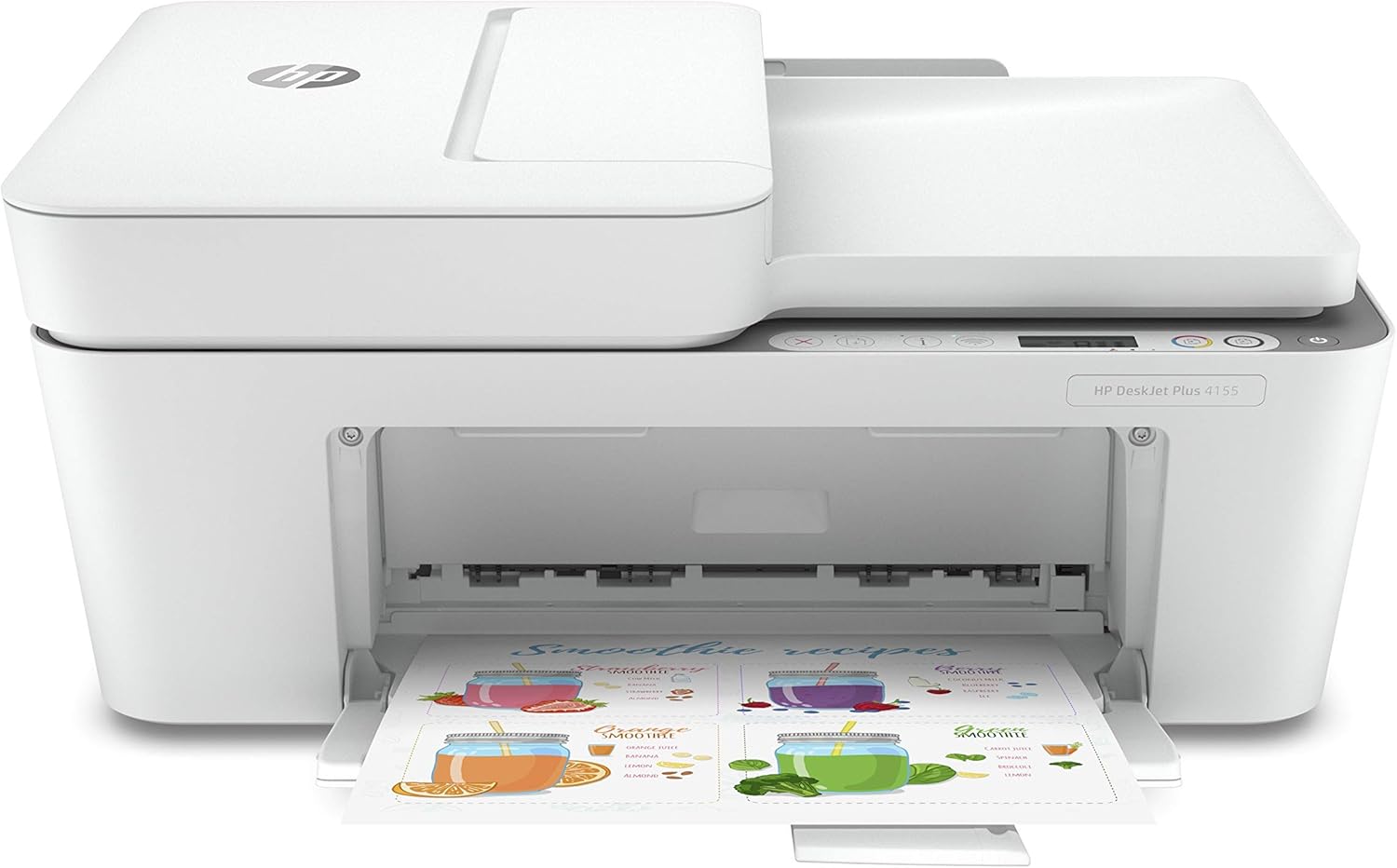(Renewed) HP DeskJet Plus 4155 Wireless All-in-One Printer | Mobile Print, Scan & Copy | HP Instant Ink Ready | Auto Document Feeder (3XV13A) Pack of 2
