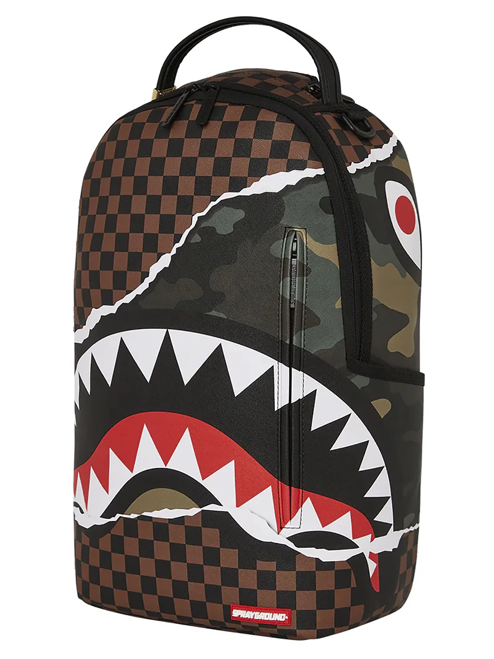 Sprayground Tear It Up Camo Backpack, Brown
