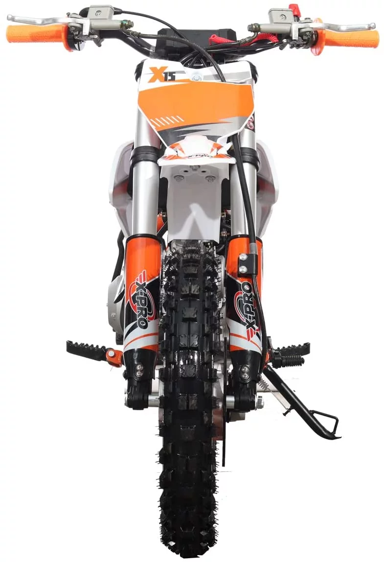 X-Pro Brand New 110cc Dirt Bike, Semi-Automatic Transmission Kick Start Chain Drive 12"/10" Wheels