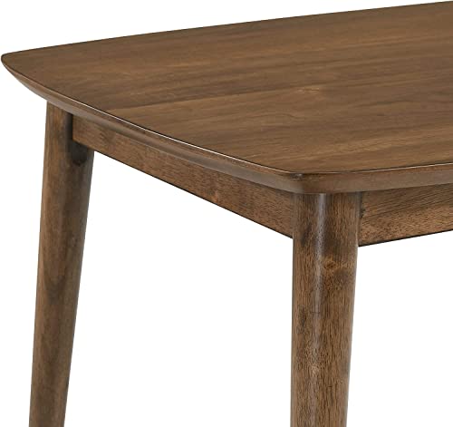 New Classic Furniture 3 Piece Felix Mid-Century Wood Coffee Table and End Table Se, Natural Walnut