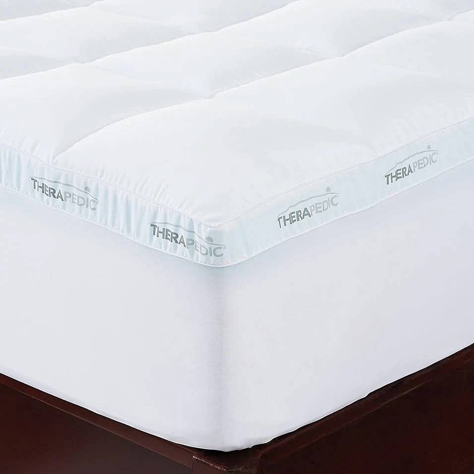 Therapedic Zero Flat California King Mattress Topper White