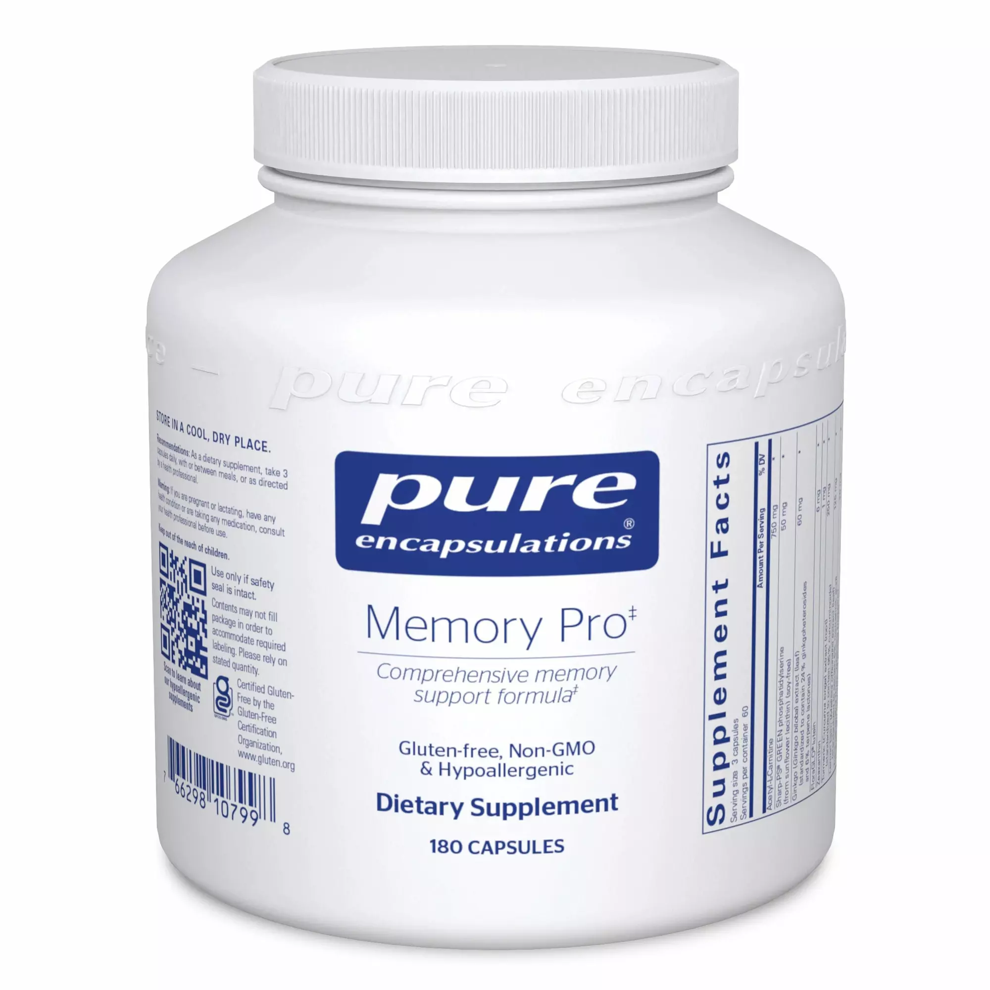 Memory Pro by Pure Encapsulations - Kansas Nuitrition - HNZSDS