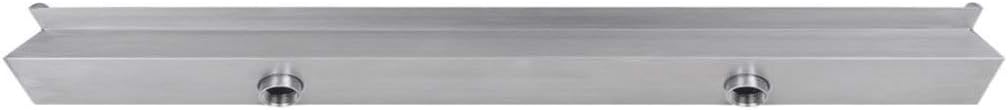 Waterfall Pool Fountain Stainless Steel Rectangular Descent Water Feature Garden Outdoor Pool Spa Fountain 59 x 4.5 x 3.1 Inches