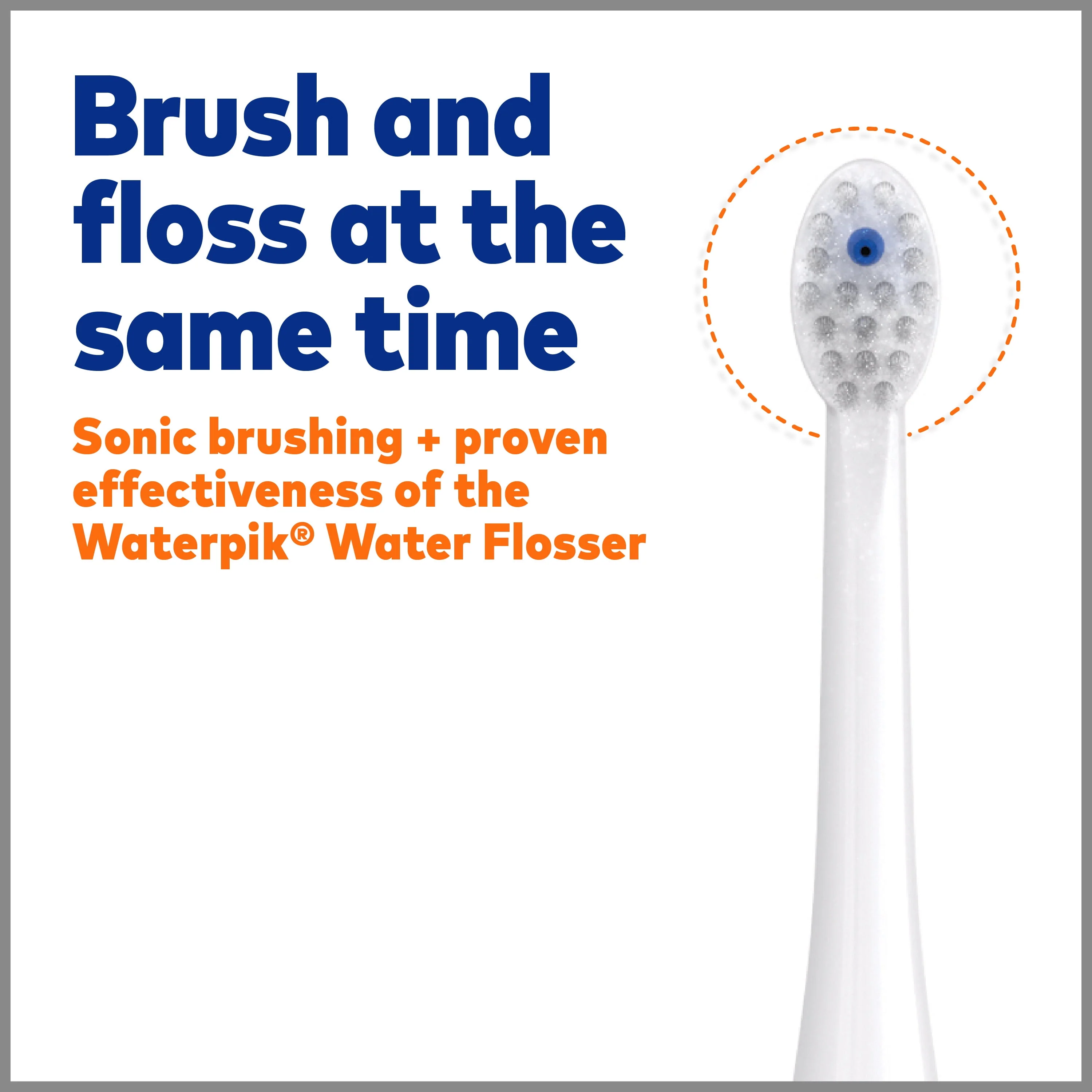 Waterpik Sonic-Fusion 2.0 Flossing Toothbrush, Electric Toothbrush & Water Flosser Combo, White