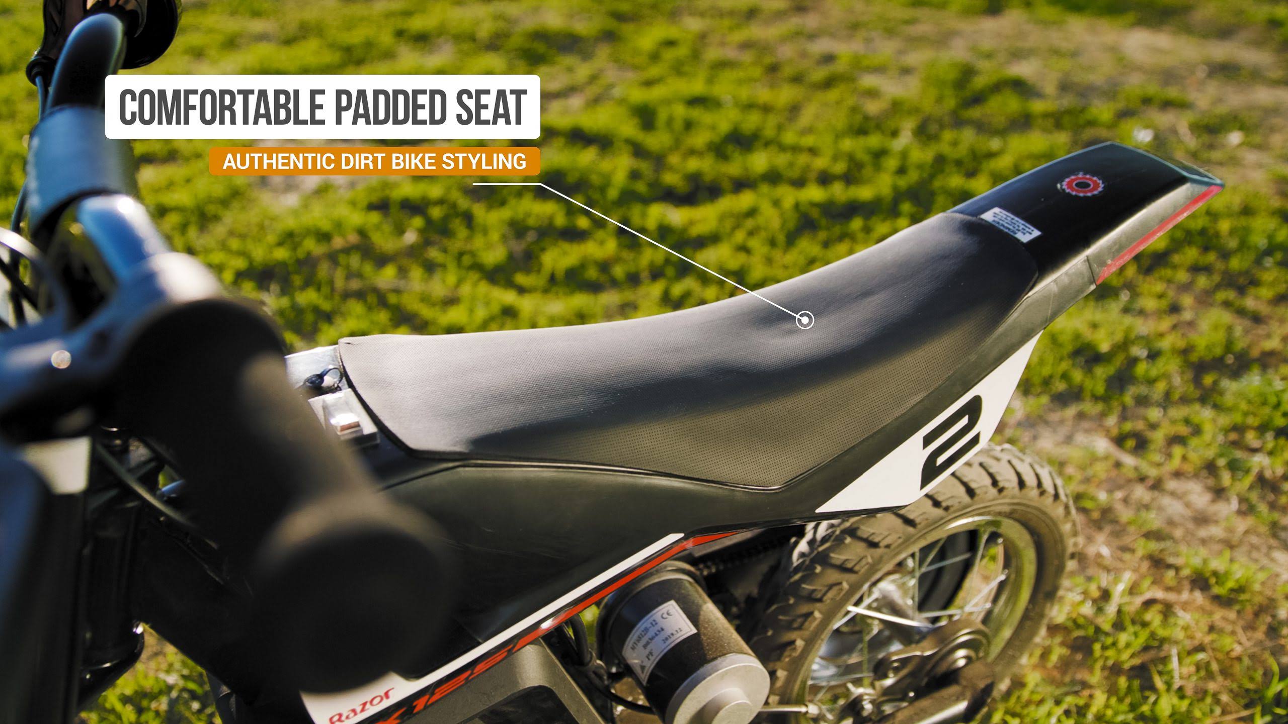 Razor Dirt Rocket MX125 Electric-Powered Ride on Dirt Bike - Ages 7+