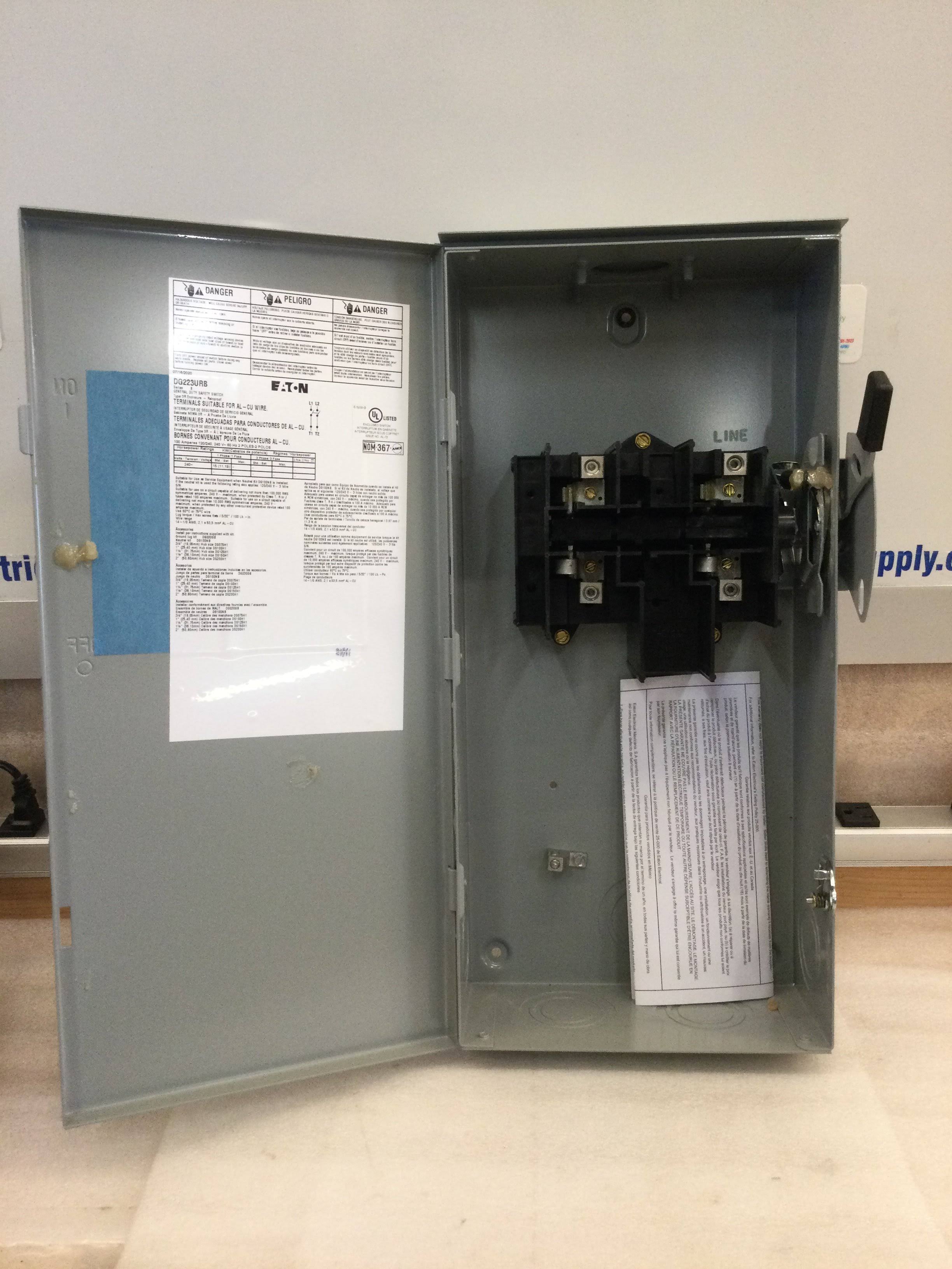 Eaton DG223URB - General Duty Non-Fusible Safety Switch
