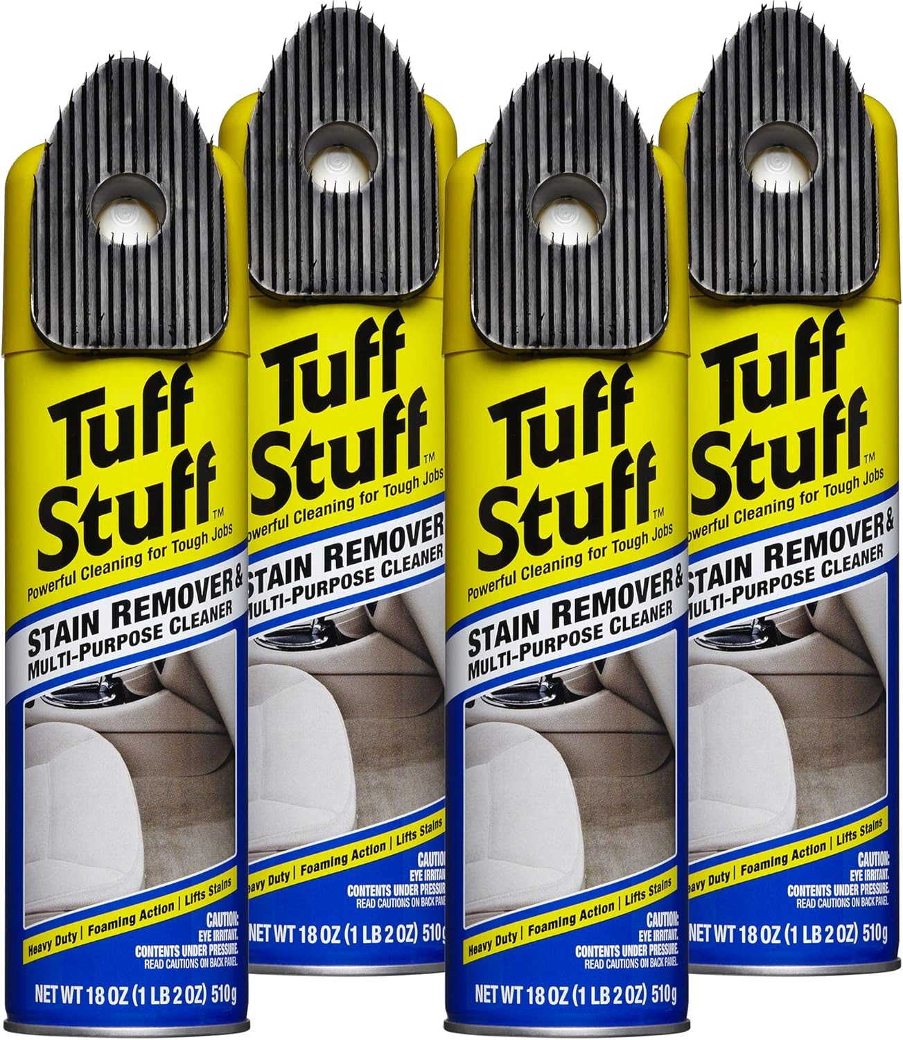 Tuff Stuff Multi-Purpose Foam Cleaner and Stain Remover, 18 Oz. (6) Pack of 2