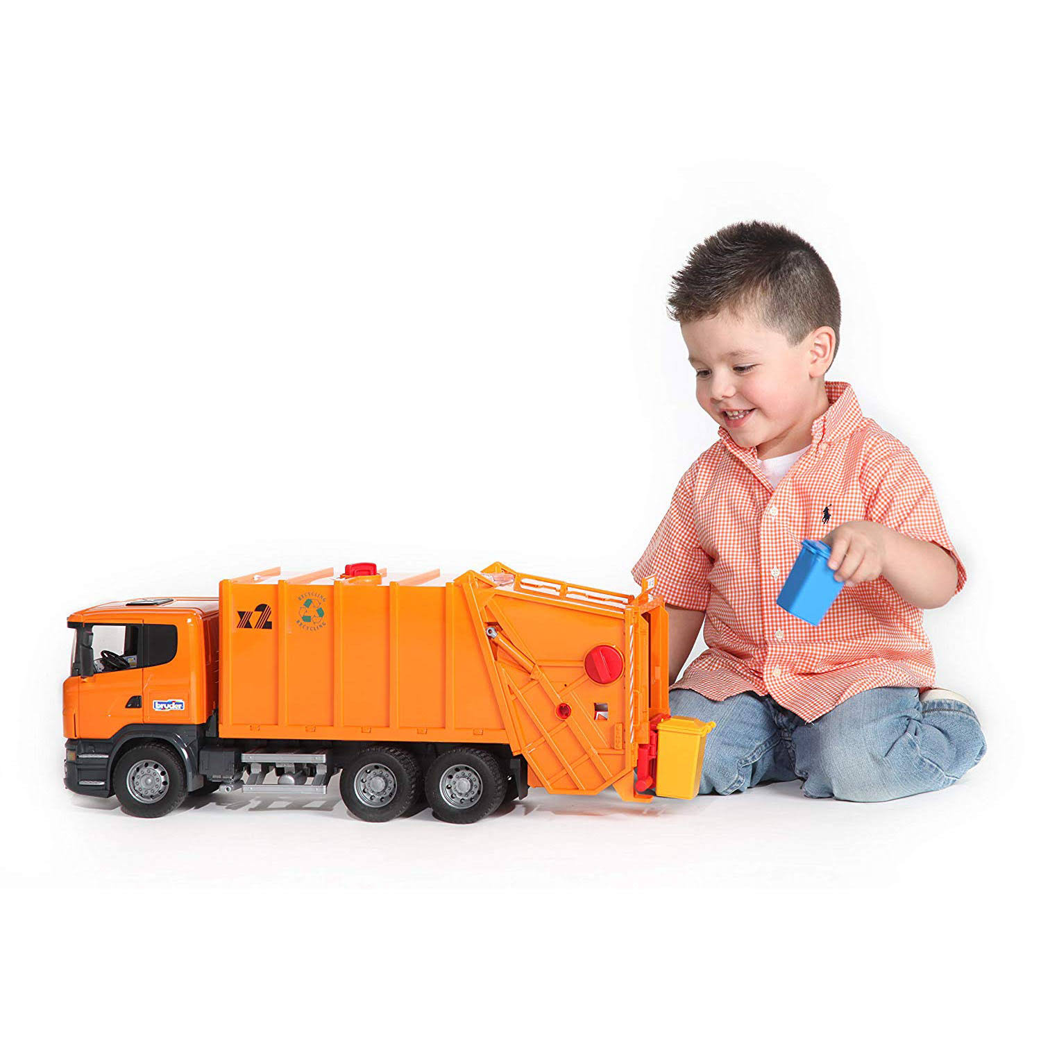 Bruder - SCANIA R-Series Garbage Truck, Orange