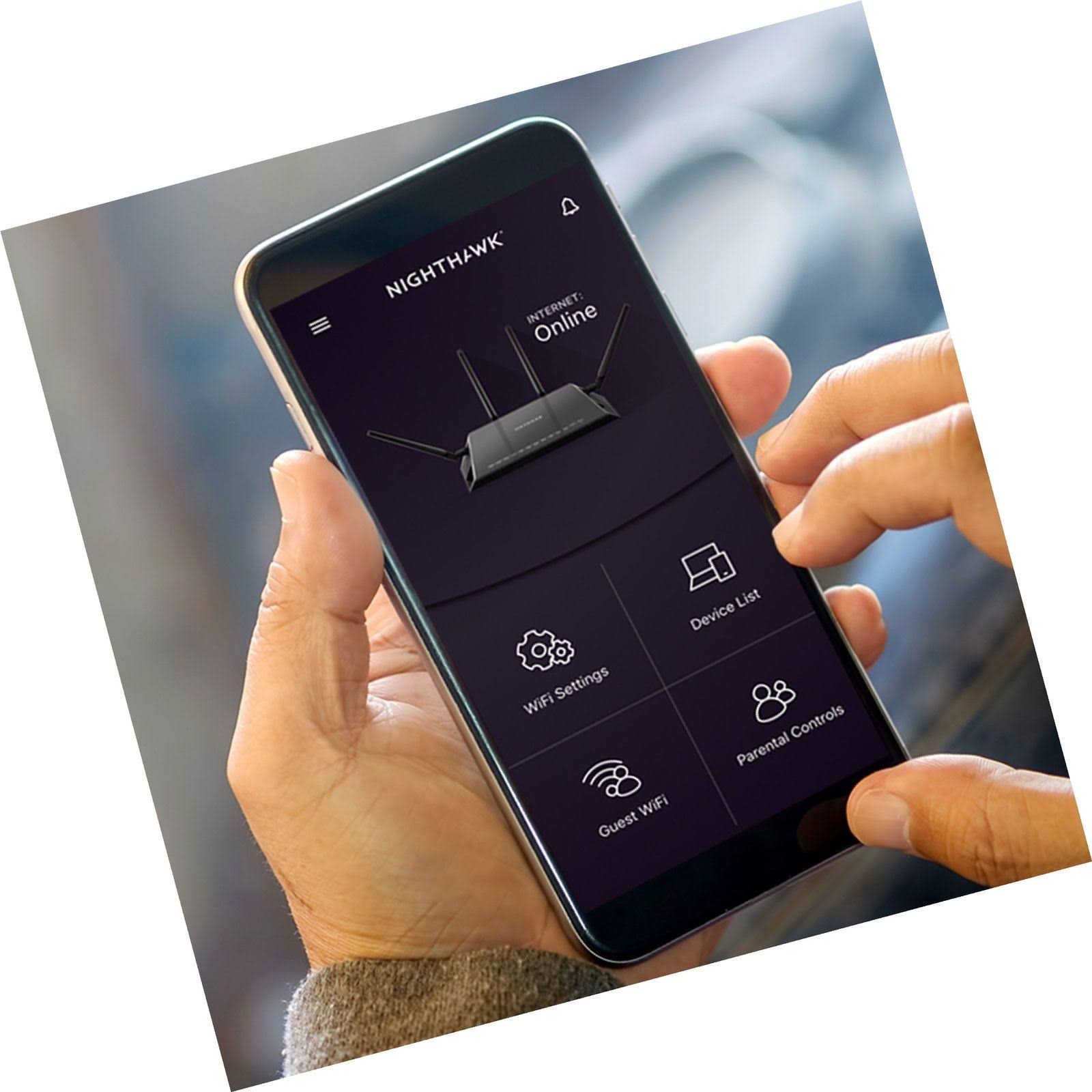 Netgear Nighthawk X10 R9000 Wireless Router - 6-port - 2.4 GHz (1 band) / 5 GHz (2 bands) - Gigabit Ethernet - 802.11b/a/g/n/ac/