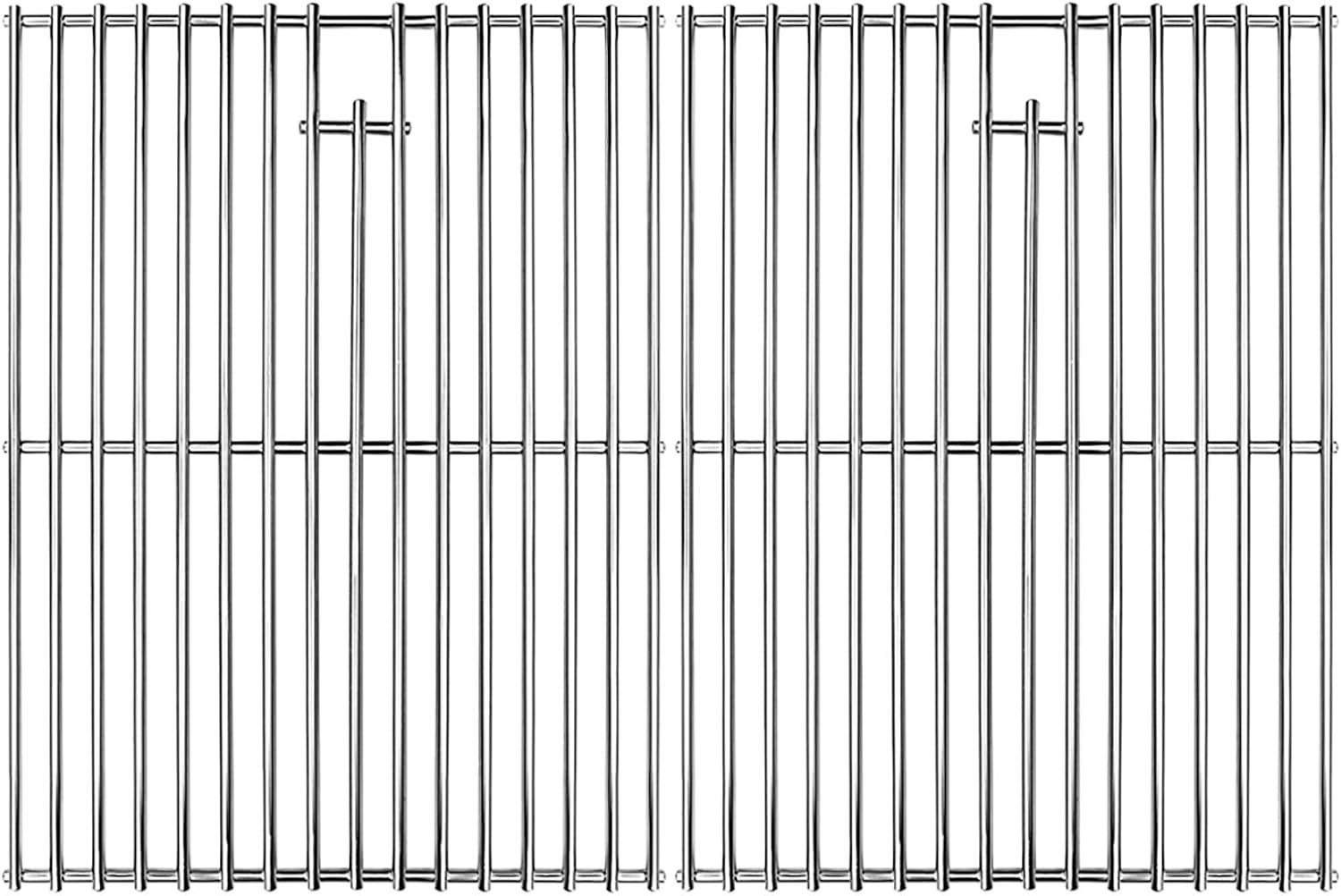 Uniflasy Cast Iron Cooking Grate Replacement for Nexgrill 4 Burner 720-0830H 720-0670A 720-0783E 720-0958A 5 Burner 720-0888N Replacement for Kenmore 41516106210 415.16106210 Uniflame GBC981 17 Inch