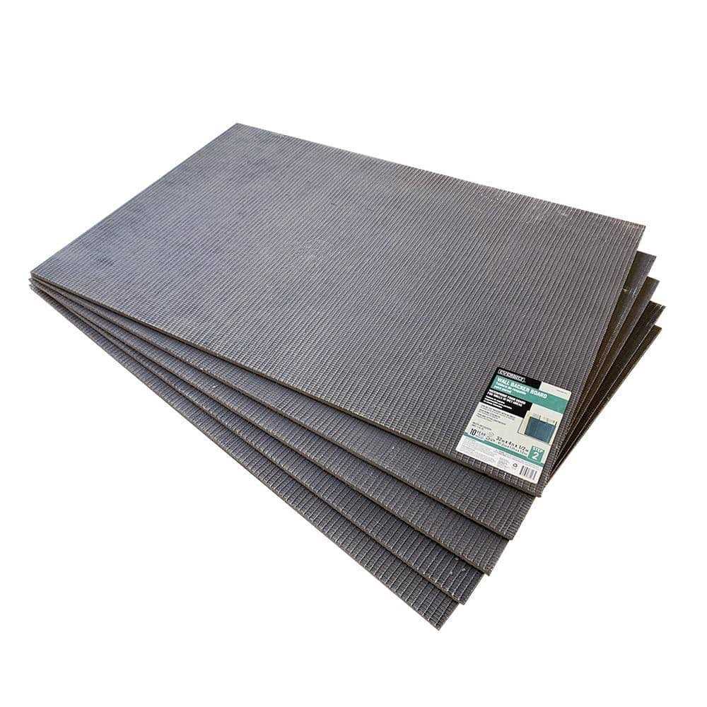 Everbilt 32 in. x 4 ft. x 1/2 in. XPS Foam Waterproof Backer Board Underlayment for Wall Tile and Stone - Shop Hardware Tools Online Store