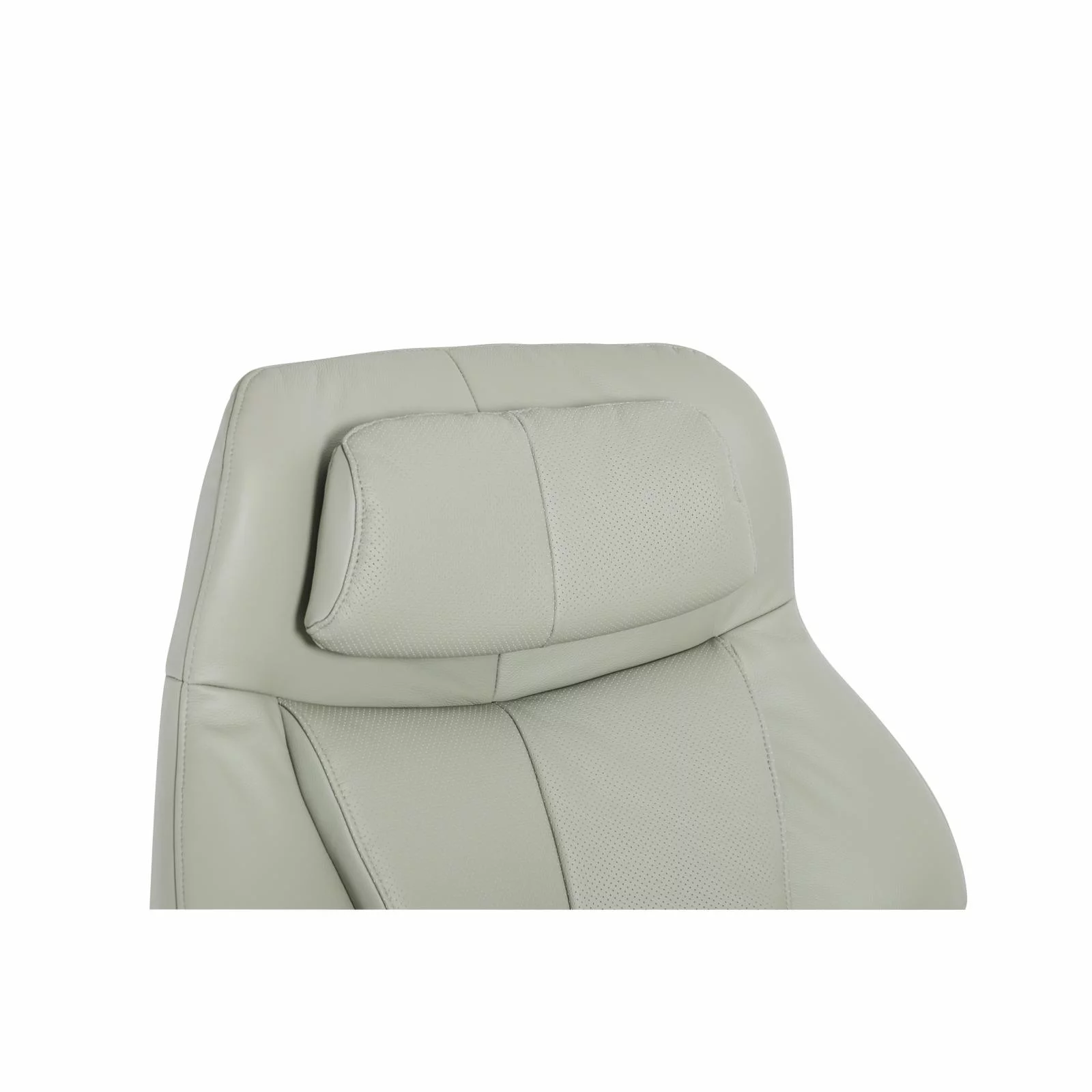 Barcalounger Marjon Leather Pedestal Recliner with Ottoman