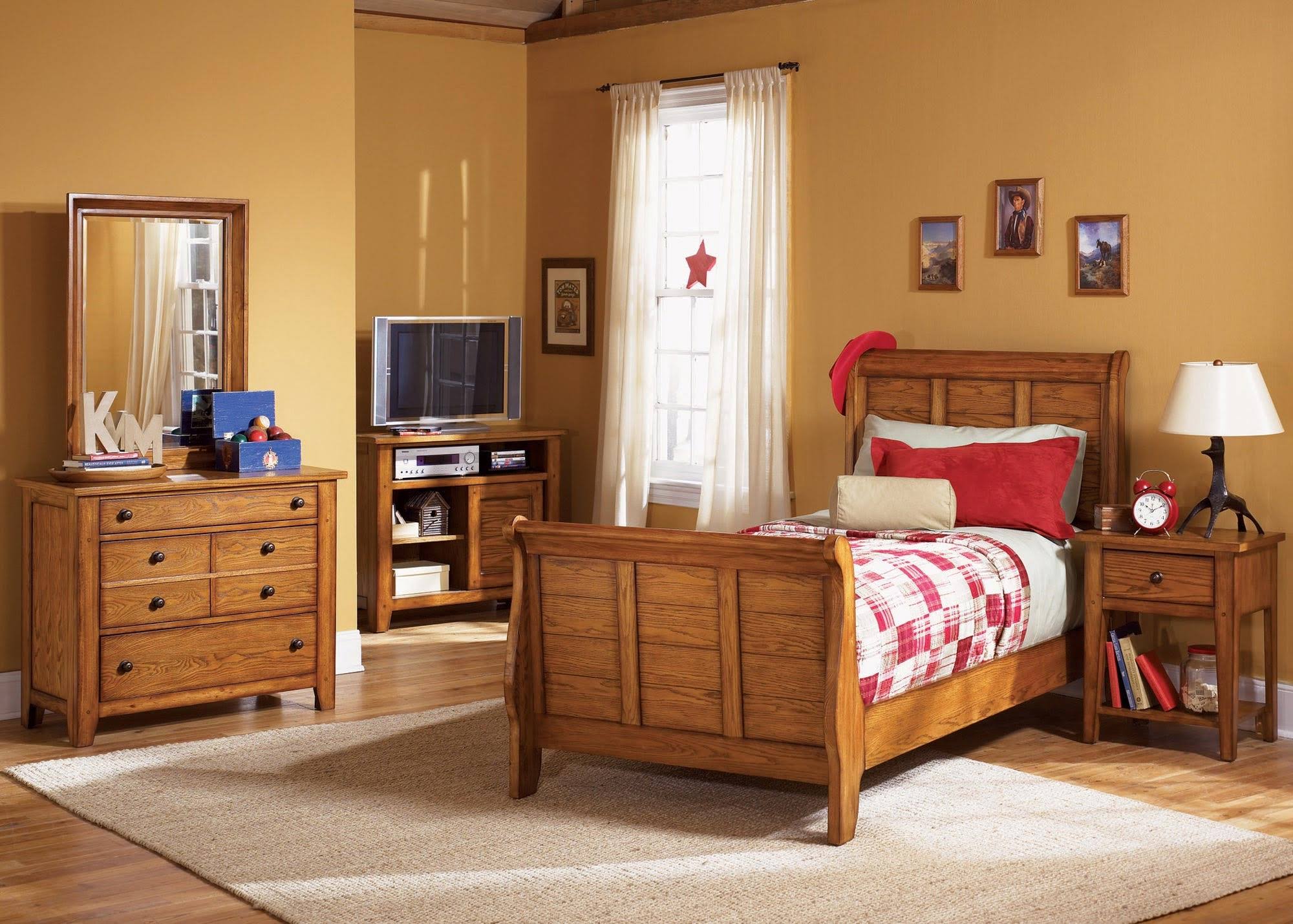 Liberty Furniture Grandpa&s Cabin Twin Sleigh Bed - 175-YBR-TSL