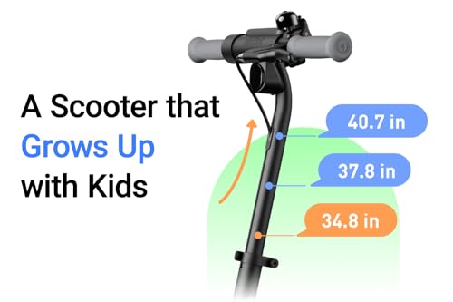 Segway Ninebot eKickScooter - Electric Scooter for Kids 6-14, w/t Adjustable Handlebar Height (Only C2 Pro) for Riders up to 132 lbs, Includes New Cruise Mode, UL-2272 Certified