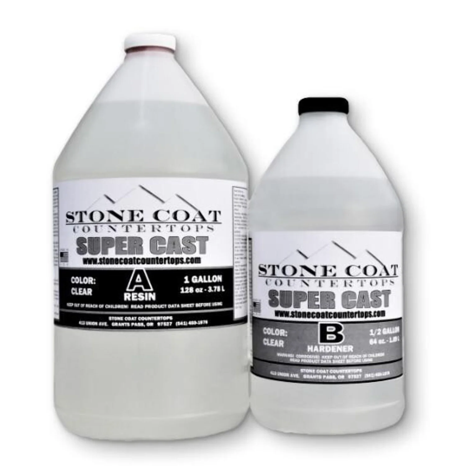 Super Cast 1.5 Gallon Epoxy Kit (Stone Coat Countertops) DIY Epoxy Resin Kit for Woodworking, River Tables, and Filling Large Voids Up to 2 Inches Thick! (Deep Pour Epoxy)