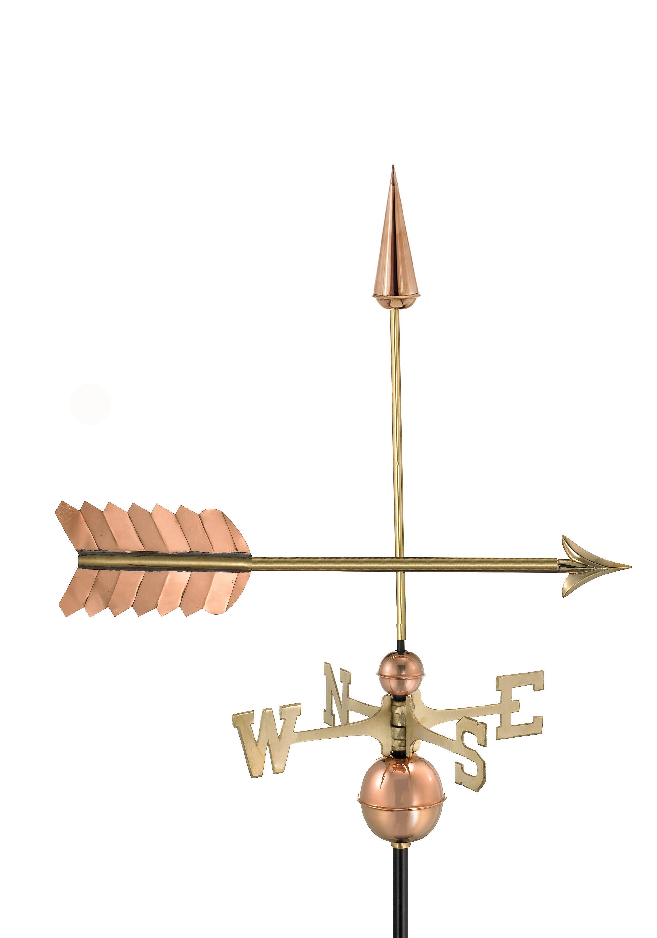 Good Directions - Arrow Polished Copper Weathervane