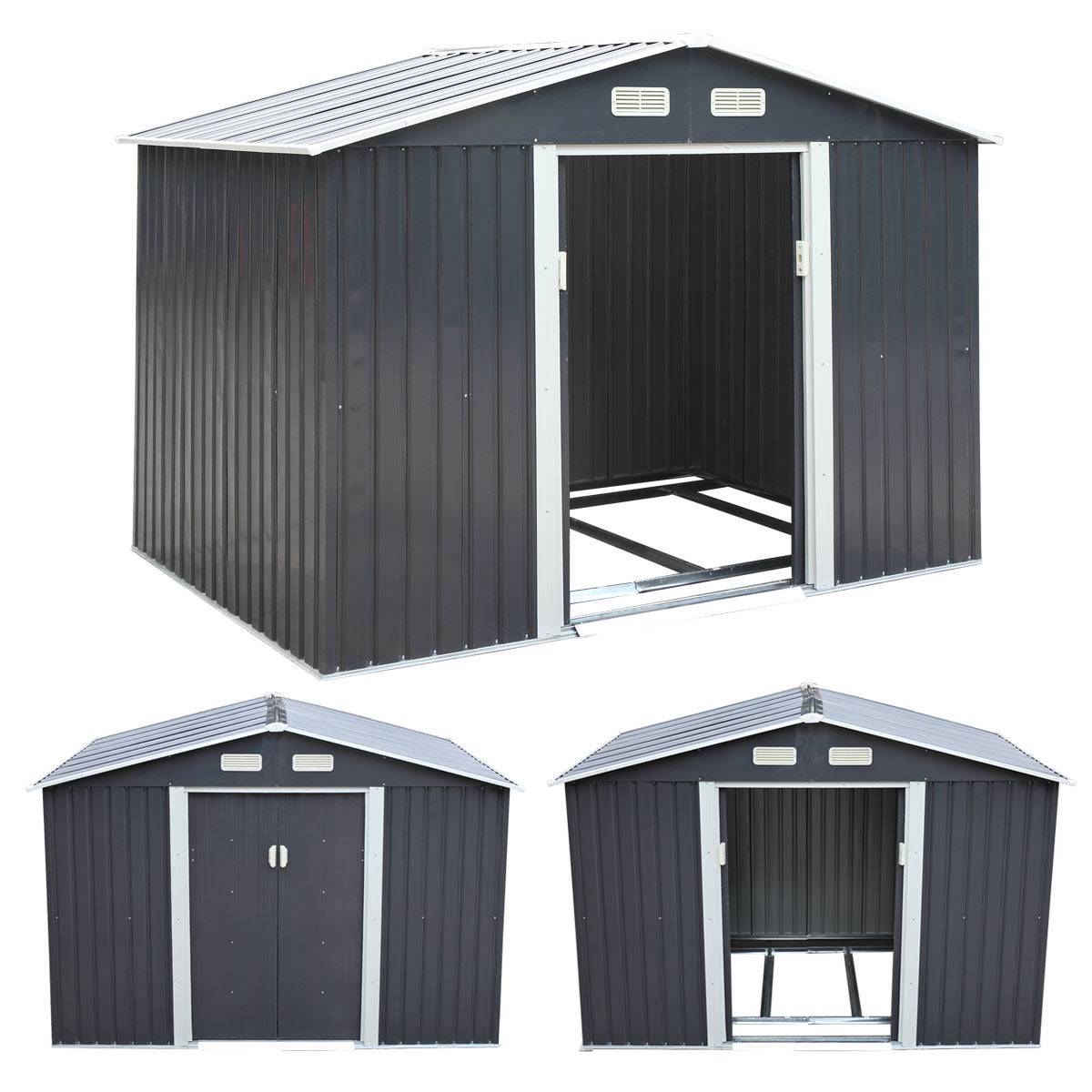 9 x 6 ft VENTILATION Metal Storage Shed