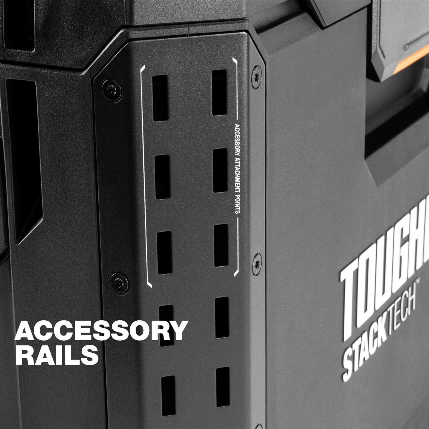 TOUGHBUILT STACKTECH 21-in Black Plastic Lockable Tool Box TB-B1-B-30 - Shop Hardware Tools Online Store