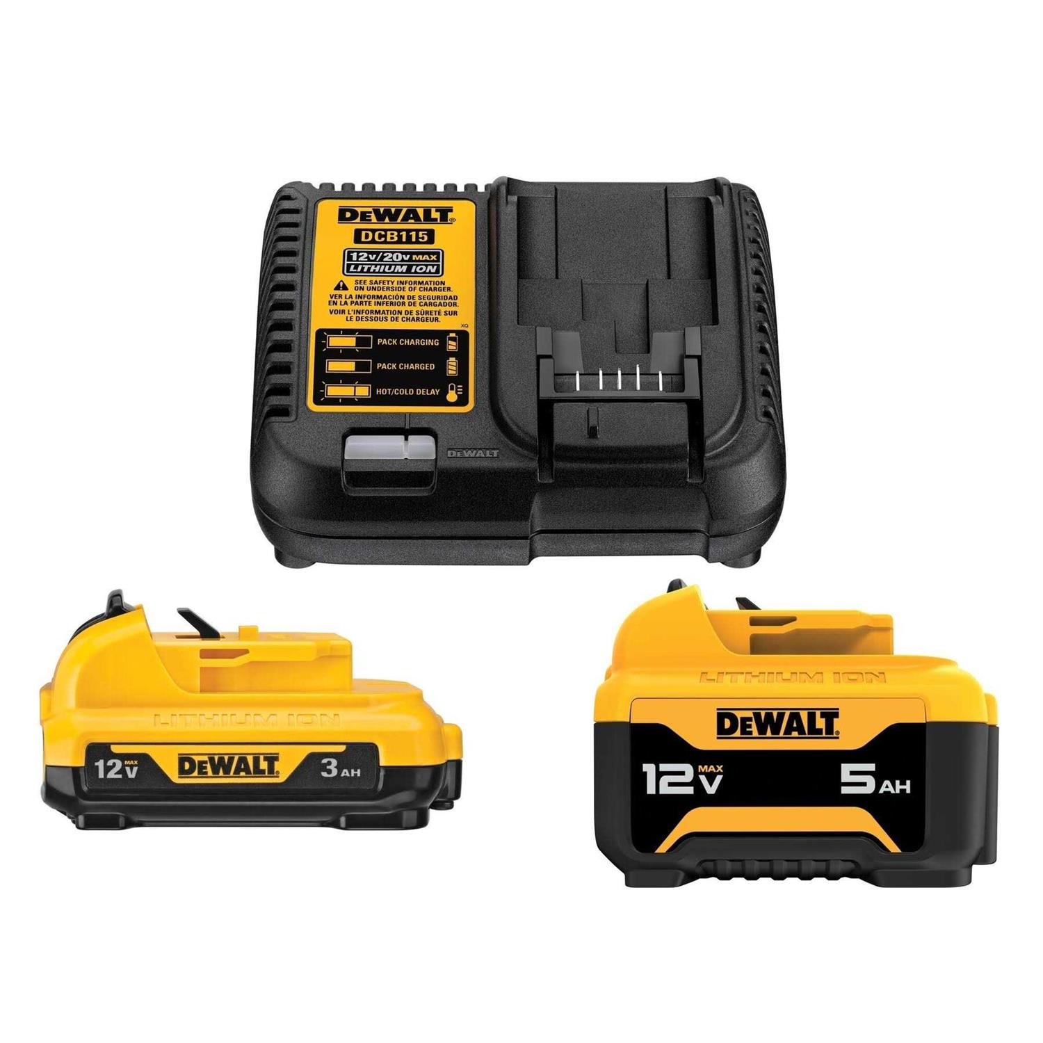 DeWalt DCB135C 12V Starter Kit 3Ah and 5Ah Battery with Charger - Shop Hardware Tools Online Store