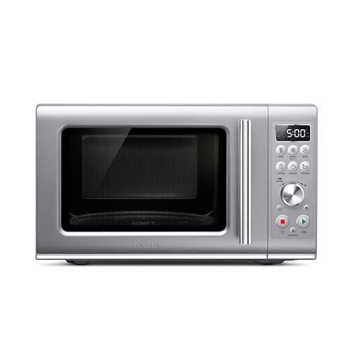 Breville BMO650SIL the Compact Wave Soft Close Countertop Microwave Oven, Silver