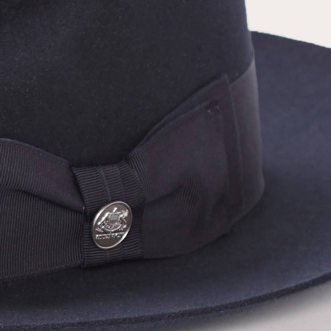 Stetson Temple - Fedora Hat TFTMPL Navy - 7 5/8 Fur Felt