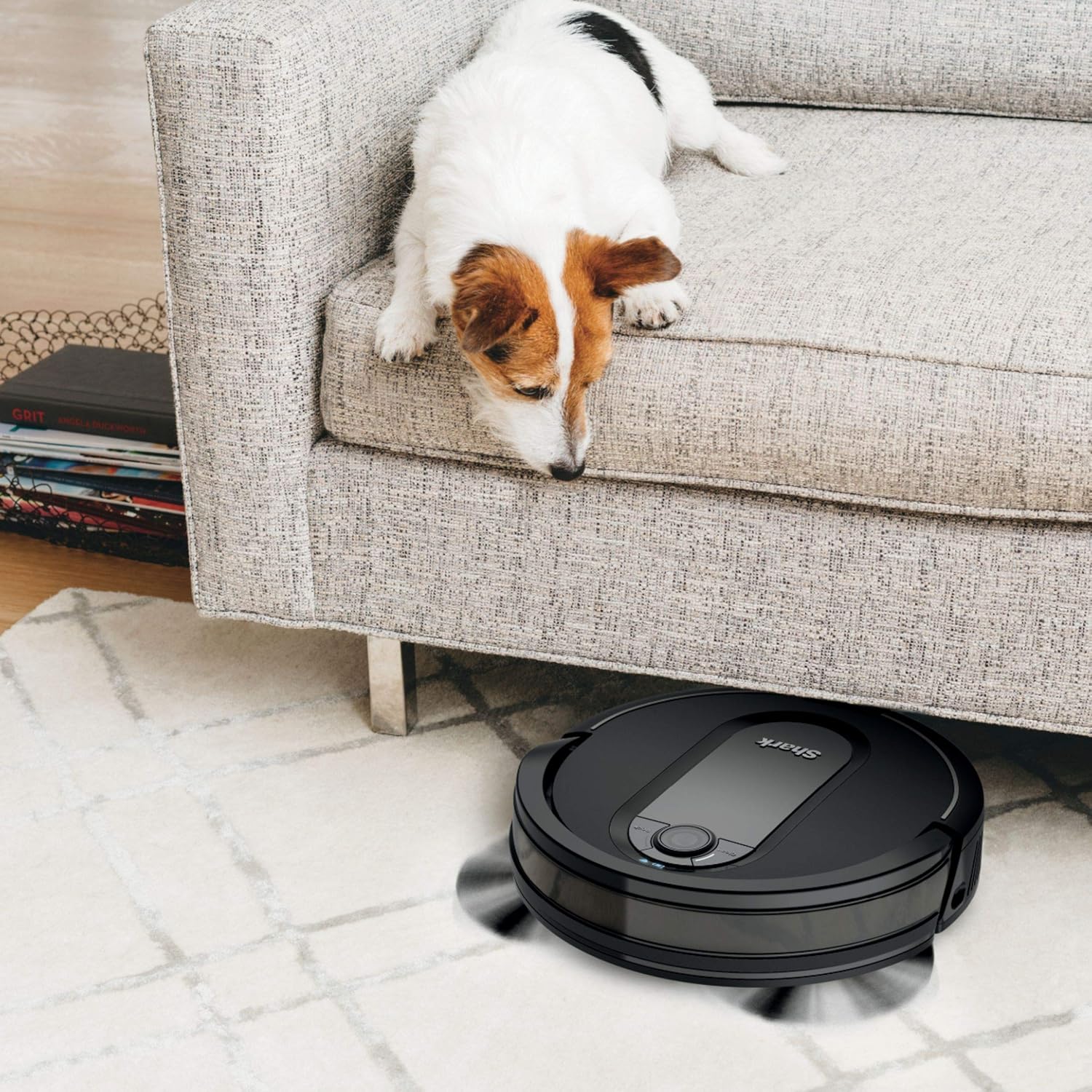 Shark UR1005AE IQ Robot Vacuum Cleaner with Self-Empty Base (Black) - Renewed