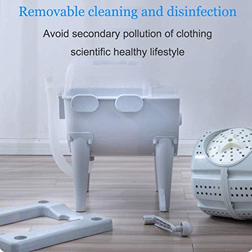 Manual Portable Turbo Washing Machine Spin Dryer, Hand Cranked Turbine Washer Non-electric Travel Laundry Washer Spin Dryer Combo for Camping Apartments Dorms RV Business Trip
