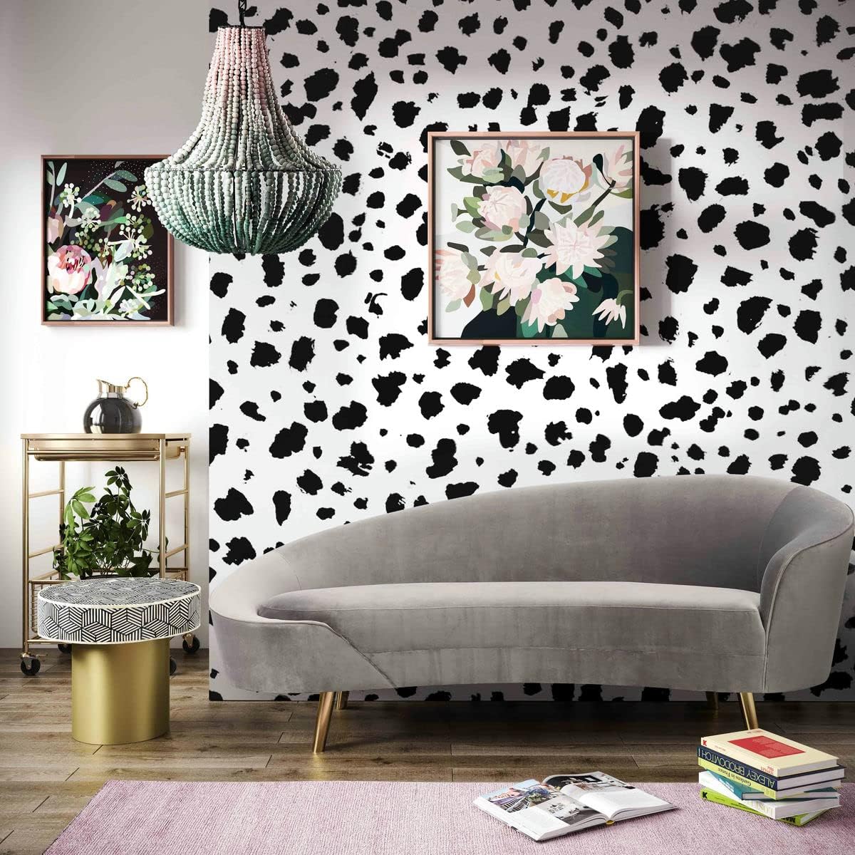 TOV Furniture Cleopatra 34.4" H Transitional Velvet Upholstered Sofa in Gray/Gold