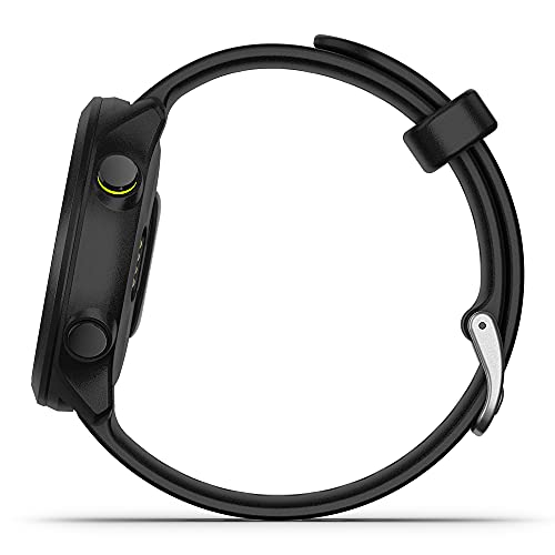 Garmin Forerunner 55 (Black) GPS Running Watch | Beginner Heart Rate Monitor Watch with Time, Pace & Speed Tracker | Gift Box Bundle Wall Adapter, Tempered Glass Screens & Case