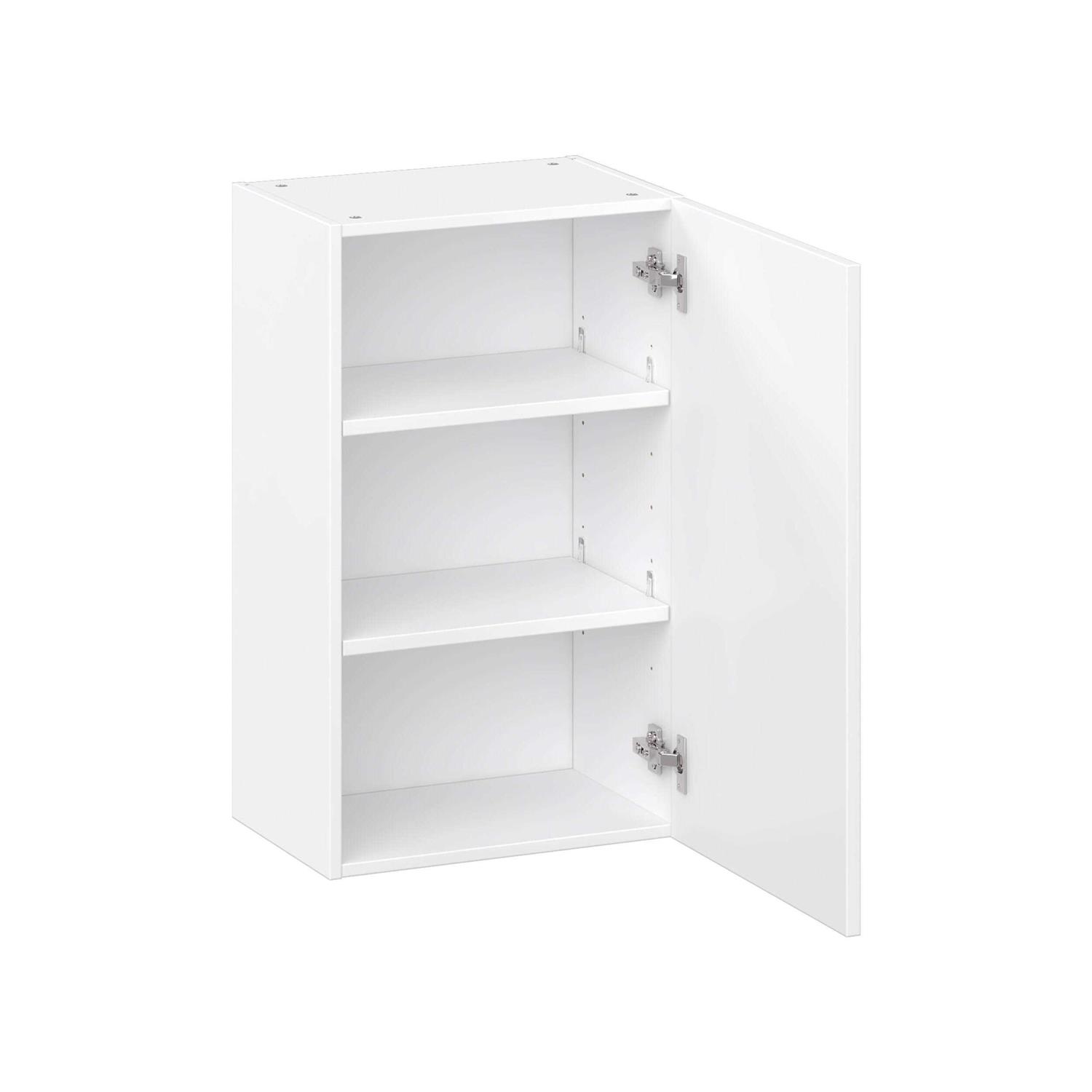Project Source Cheyenne White 18-in W x 30-in H x 12.56-in D White Door Wall Ready To Assemble Cabinet W1830R - Shop Hardware Tools Online Store