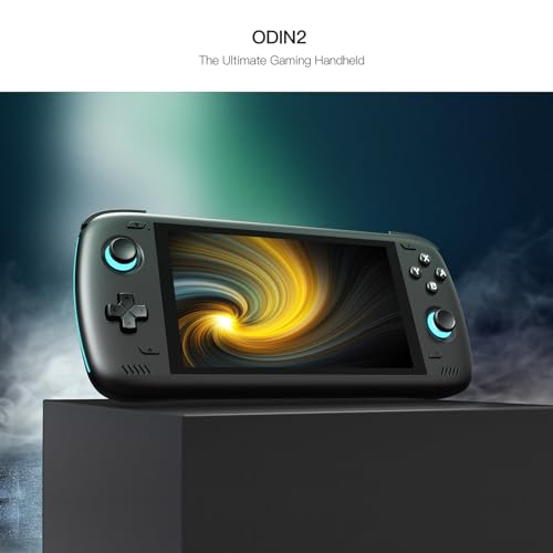 AYN Odin 2 Android Handheld Gaming High-Performance Retro Game Handheld with Snapdragon 8 Gen 2 Octa-core CPU, Adreno 740 GPU, 6" 1080p Screen, Wi-Fi 7, Android 13 (Clear Blue, Pro 12+256GB)