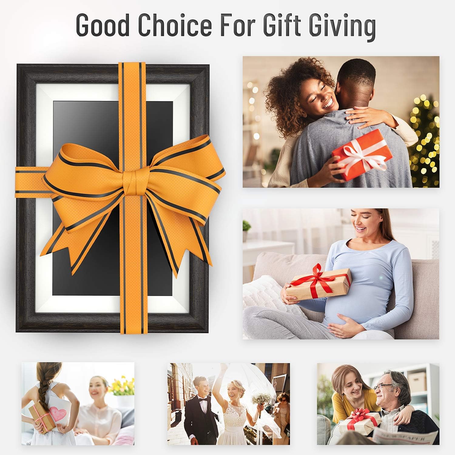 Digital Frame for Photos 10 inch with Slideshow Digital Picture Frame with HD IPS Display Picture Frame with Motion Sensor/Video/Background Music/Calendar/Clock/Auto-Rotate/Best Gifts by FLYAMAPIRIT