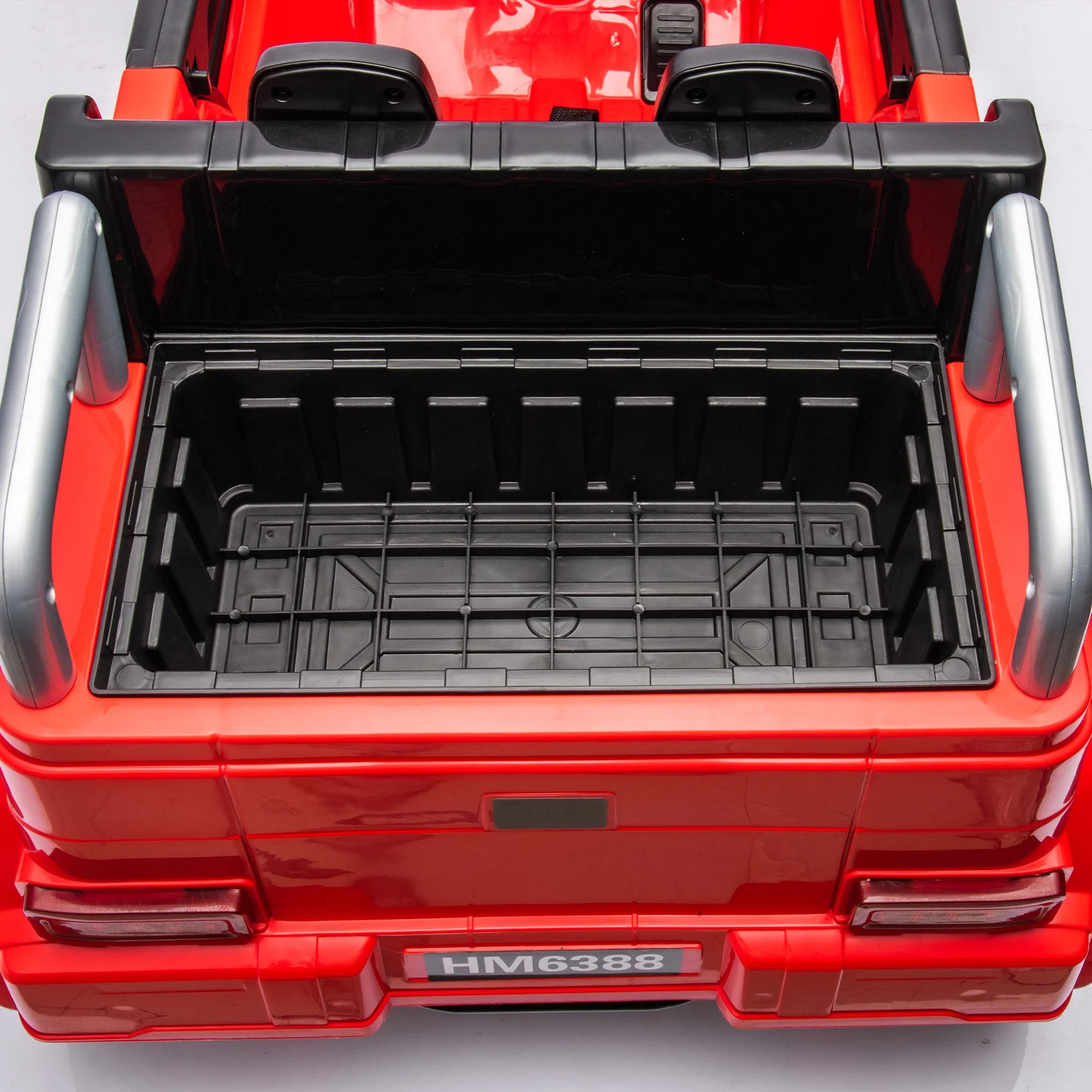 24V 4WD Ride on Car Truck w/Remote Control, Ride on Car for Kids Battery Powered, with Storage Function, Music and Lights, Five-Point Safety Belt, Rocking Chair Mode for Boys and Girls Red - Curated Treasures Market
