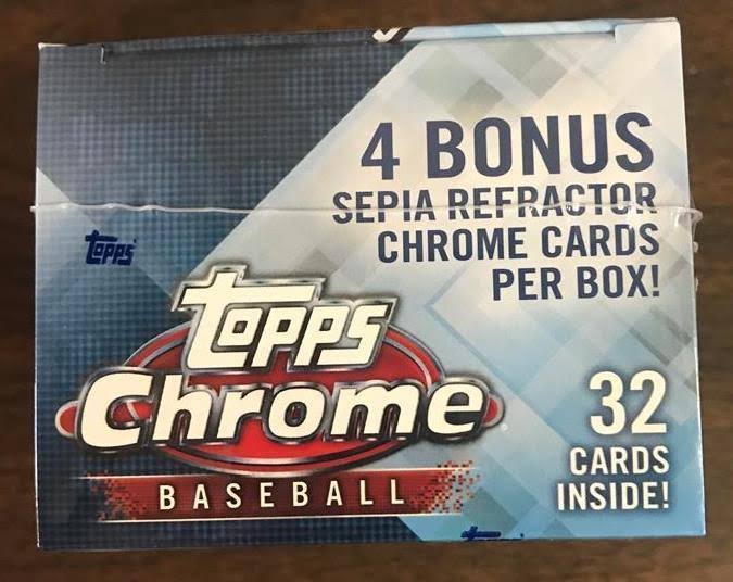 2018 Topps Chrome Baseball Blaster Box (Sealed)