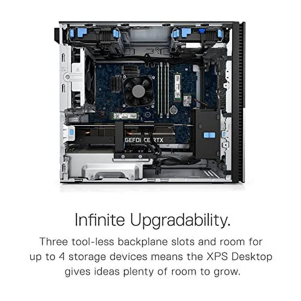 Restored Dell XPS 8950 Desktop Computer - 12th Gen Intel Core i7-12700K, 16GB DDR5 RAM, 512GB SSD + 1TB HDD, NVIDIA GeForce RTX 3060 12GB, Wi-Fi 6, VR Ready, Air Cooled, Bluetooth, Windows 11 Home - Black (Refurbished)