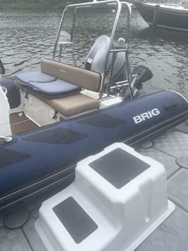 Double Dock Steps, Boat Boarding Steps, Heavy Duty, Non-Skid Grip, 35" x 24" x 17", Made in USA