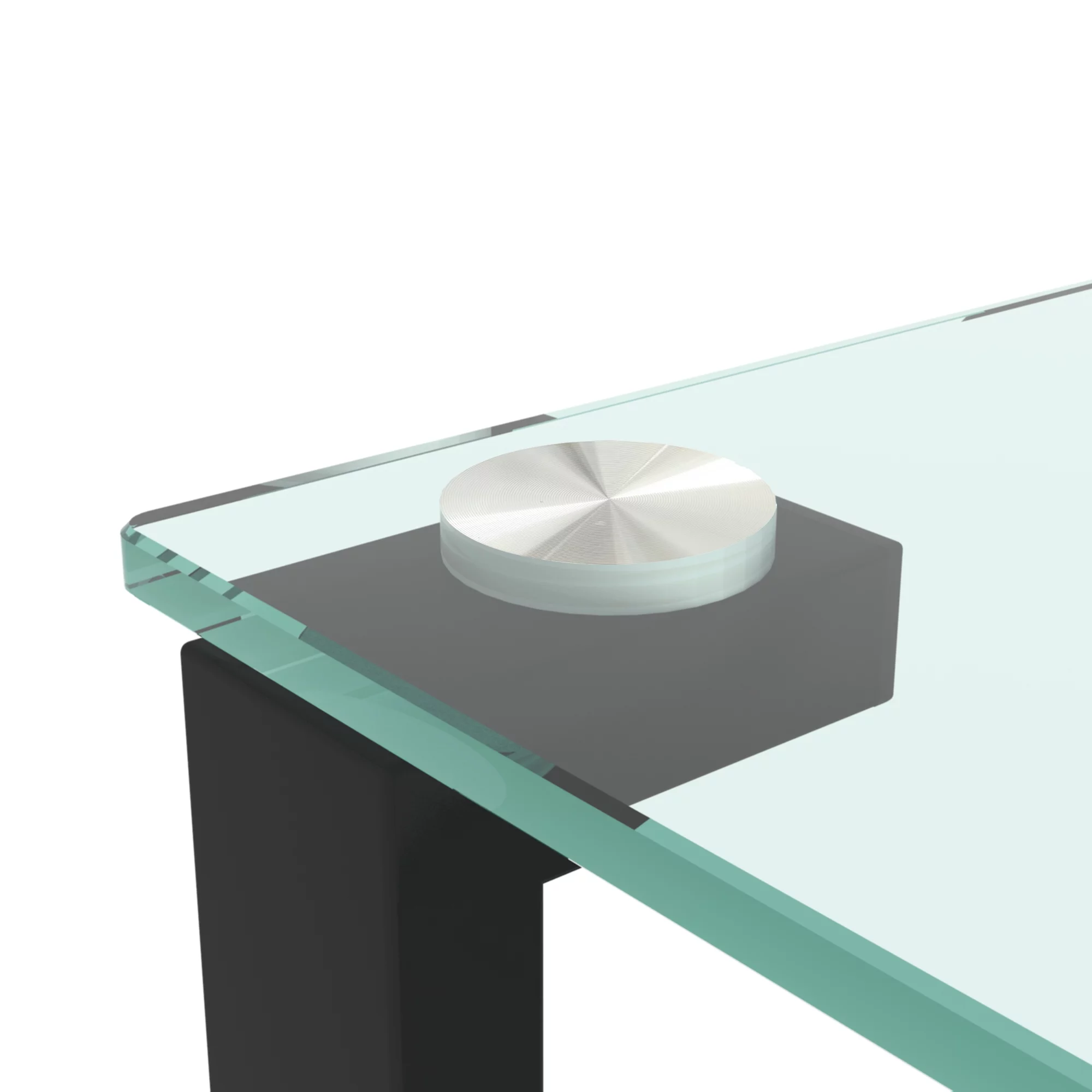 Ufurpie Set of 2 Tempered Glass End Table,Tea Table,Coffee Table,Square Side Table for Living Room,OfficeBlack