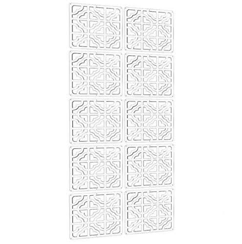 E-life Technology Hanging Room Divider - 10Pieces Wood-Plastic Hanging Screen Panel Room Home Hotel Safety Partition