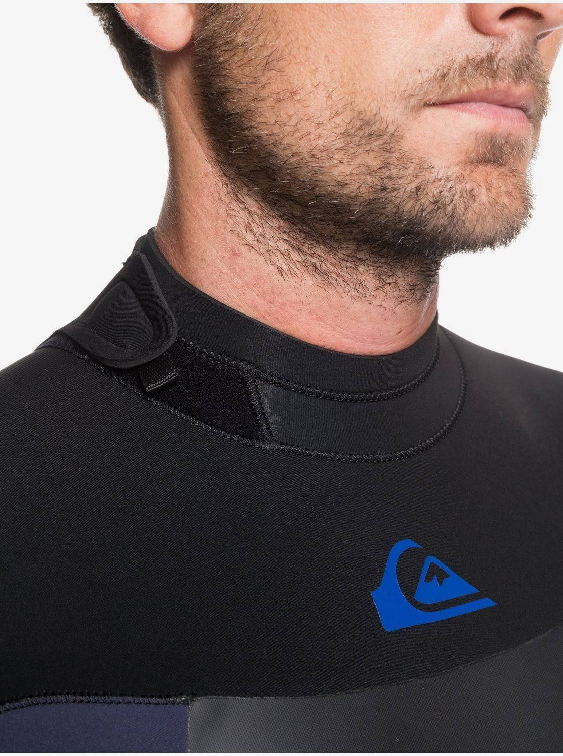 Quiksilver Syncro 4/3 Back Zip Wetsuit - Black/Silver - S