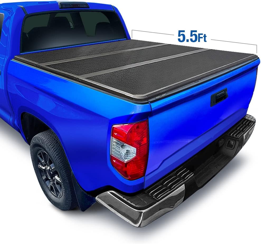 Tyger Auto T3 Soft Tri-Fold Truck Bed Tonneau Cover Compatible with 2014-2021 Toyota Tundra (Does Not Fit Trail Special Edition with Storage Boxes) | Fleetside 6.5' Bed (78") | TG-BC3T1433 , Black