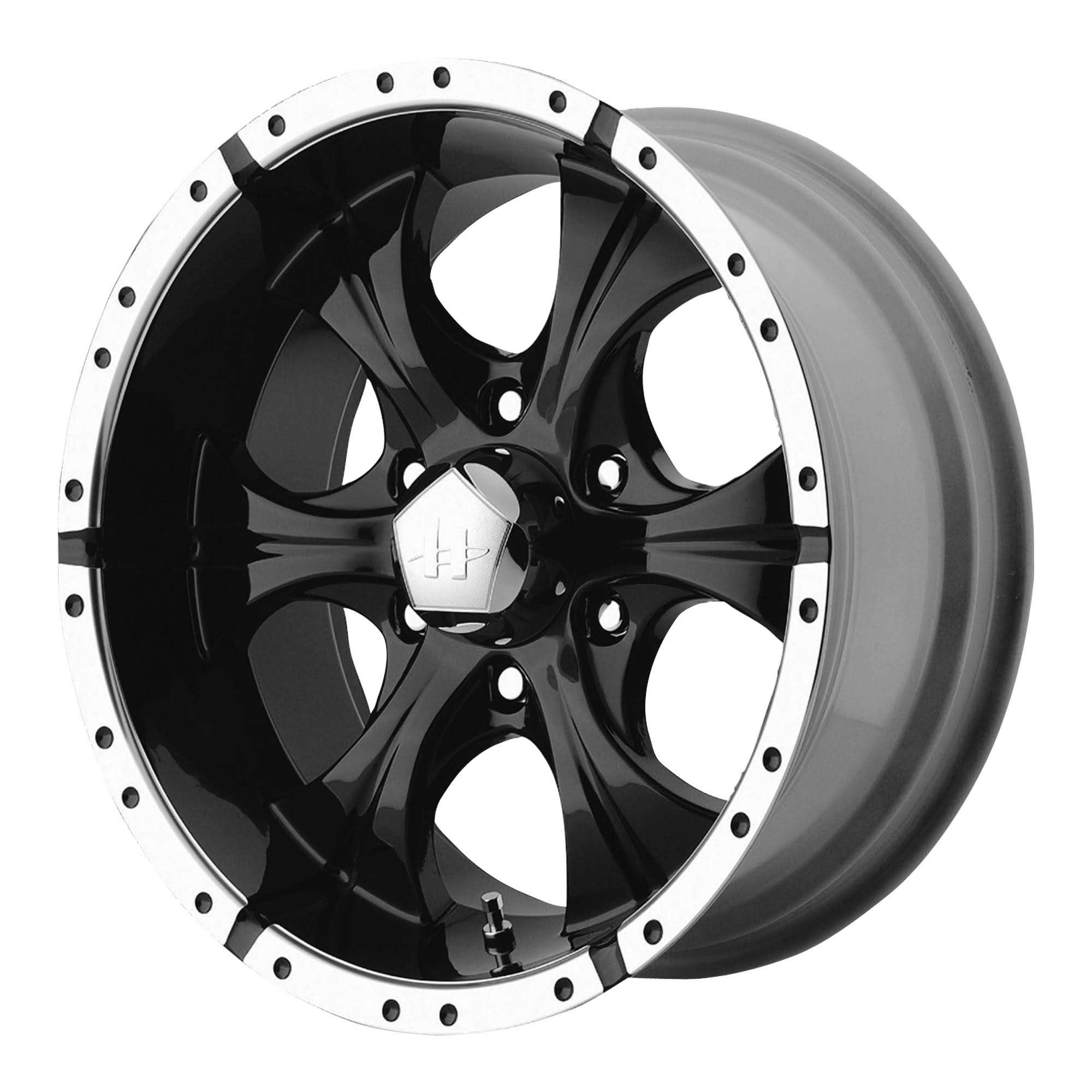 Helo HE791 Maxx Wheel 17x9 5x5x135 -12mm Gloss Black Machined