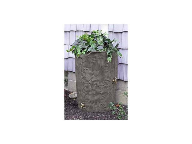 Good Ideas Impressions Bark 50 Gallon Rain Saver Barrel - Khaki