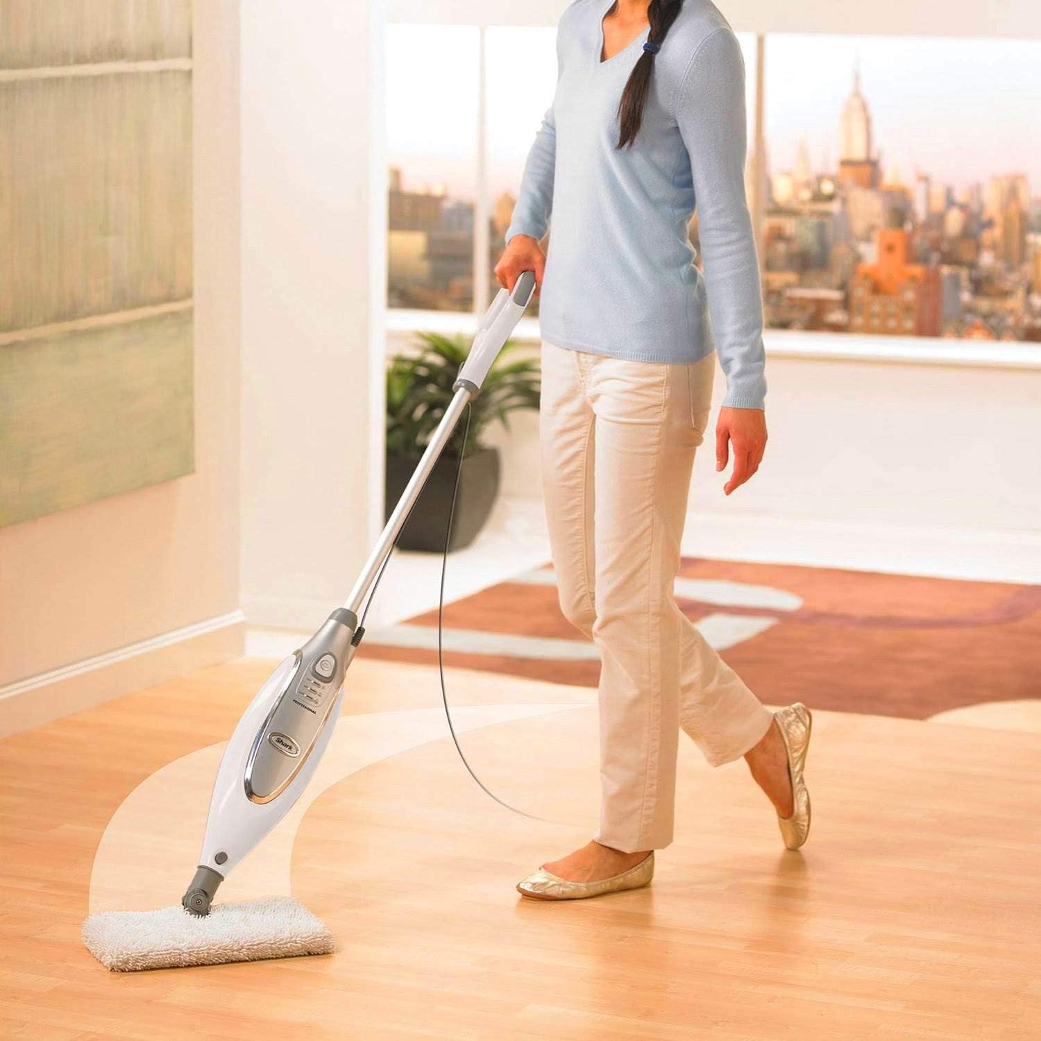 Shark Professional Dust Mop Scrub Steam Electric Corded Pocket Mop | S3801CO