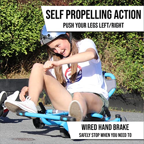 EzyRoller New Drifter Pro-X Ride on Toy for Kids or Adults, Ages 10 and Older Up to 200 lbs. - Black, (EZDPRO1XBL)