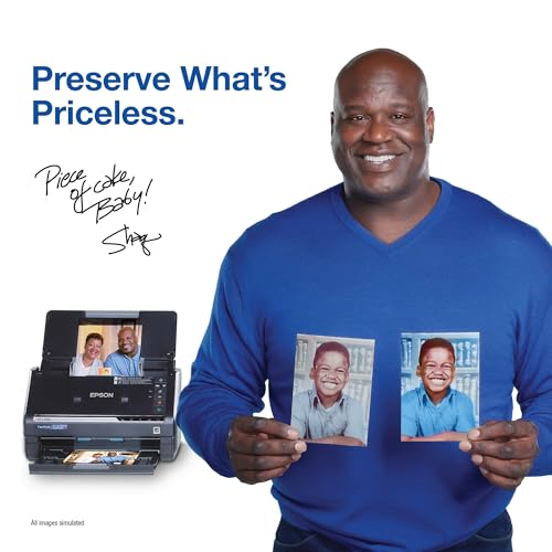 Epson FastFoto FF-680W Wireless High-Speed Photo and Document Scanning System, Black