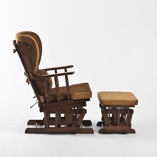 Comfort Deluxe Glider Chair and Ottoman Set (Pumpkin)