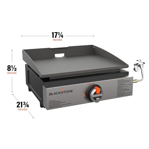 Blackstone Original 17” Tabletop Griddle Propane Gas Portable, Flat Top Griddle Frill Station